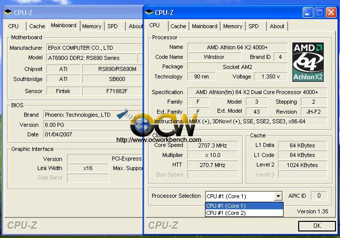 cpuz amd690g  screen shot